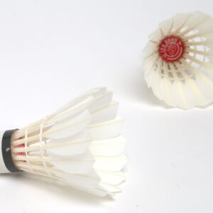 CHAOPAI Red 77 Goose Feather Badminton Shuttlecocks 2 doz