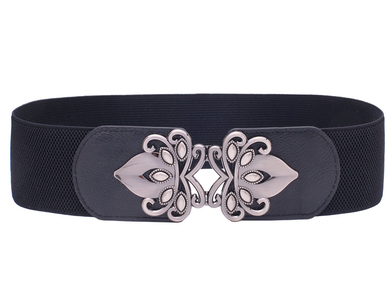 Syuer Womens Vintage Wide Elastic Stretch Waist Belt Retro Cinch Belt