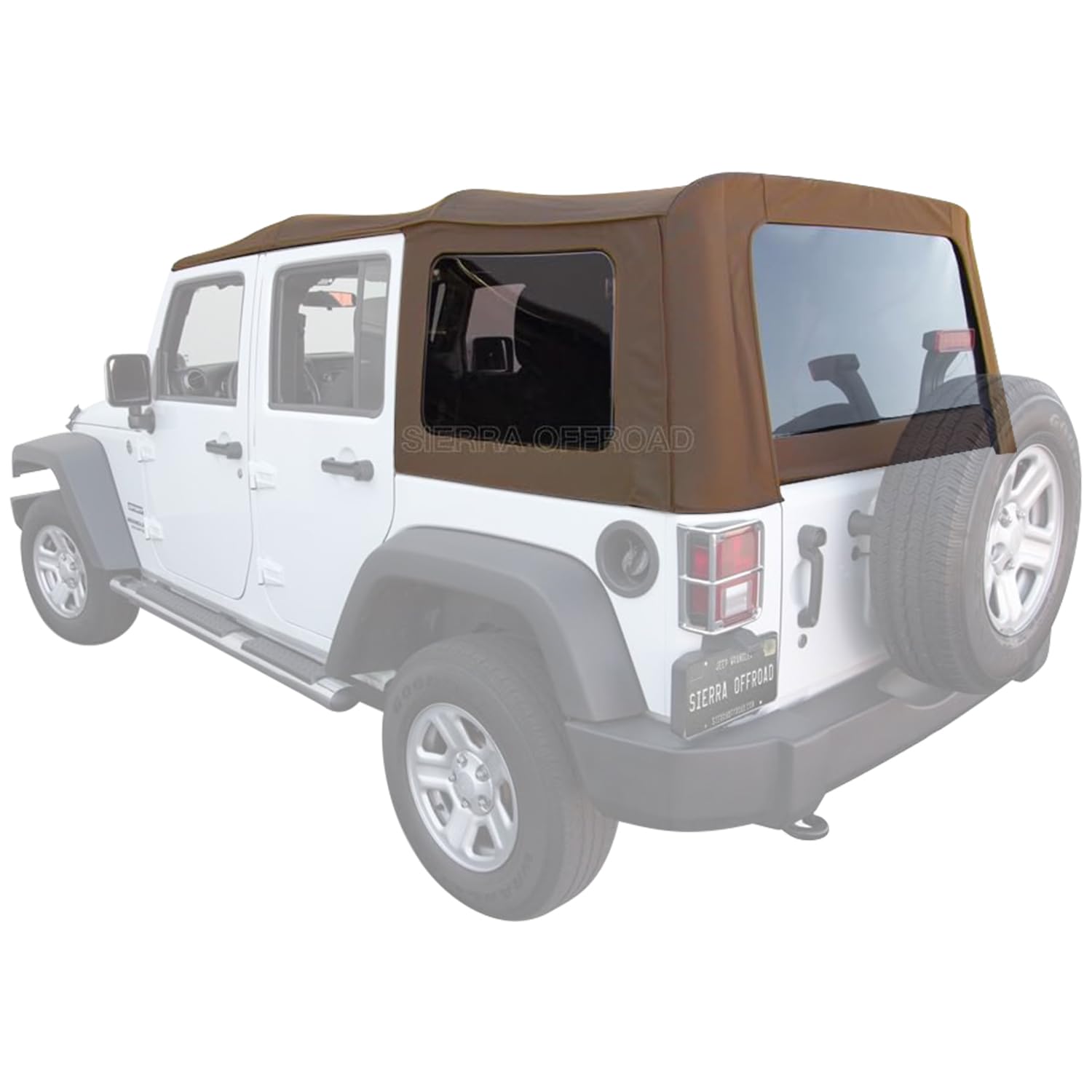 Compatible with 2010-2018 Soft Top, Sailcloth Vinyl, Saddle