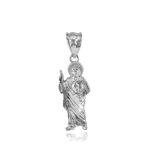 925 sterling silver saint jude charm pendant