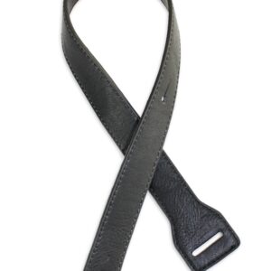 Walker & Williams XL-60 Black Guitar Strap Extender Lengthens W&W Straps Up To 60" For Acoustic, Electric, And Bass Guitar Straps