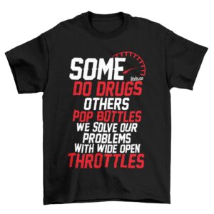 wide open throttles t-shirt | racing car short sleeve shirts gift for car lovers automotive enthusiasts adult - x large