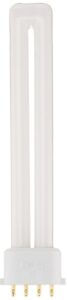 sylvania 20318 (6-pack) cf13ds/e/841/eco 13-watt single tube compact fluorescent light bulb, 4100k, 800 lumens, 82 cri, t4 shape, 4-pin 2gx7 base