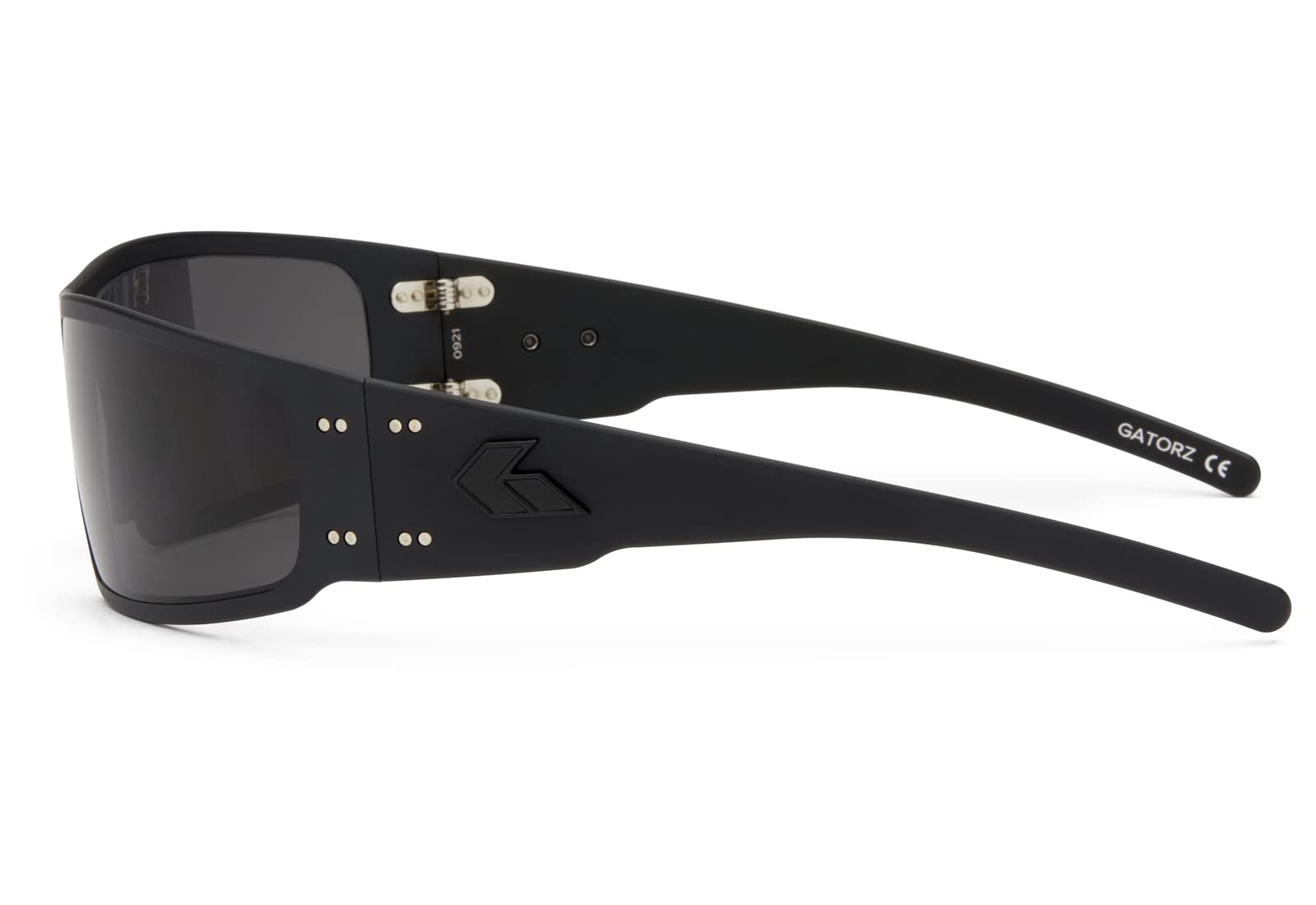 Gatorz Eyewear, Magnum Model, Aluminum Frame Sunglasses - Blackout Tactical Style/Smoked Polarized Lens