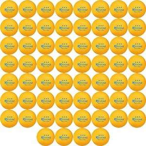 KEVENZ 60-Pack 3-Star 40+ Orange Table Tennis Balls,Advanced Ping Pong Ball