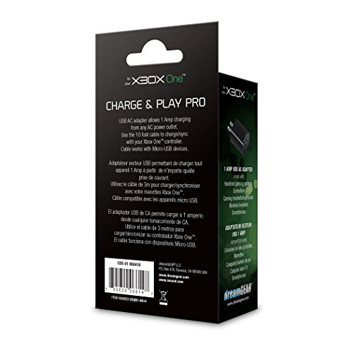 dreamGEAR Charge & Play Pro 10' Micro-USB Cable with Digital Cameras and MP3 Players - Xbox One