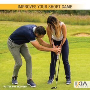 IXIA Sports - True Pendulum Motion (TPM) - Golf Putting Training Aid - Universal Tool for Adults, Kids, Juniors, Men, Women, Gift, Putter, Golf Channel School of Golf, Attaches to Any Putter Shaft