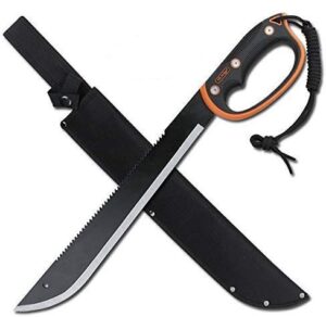 snake eye tactical full-tang fixed blade machete w/sheath outdoors hunting camping fishing (279)