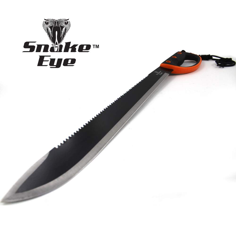 Snake Eye Tactical Full-Tang Fixed Blade Machete w/Sheath Outdoors Hunting Camping Fishing (279)