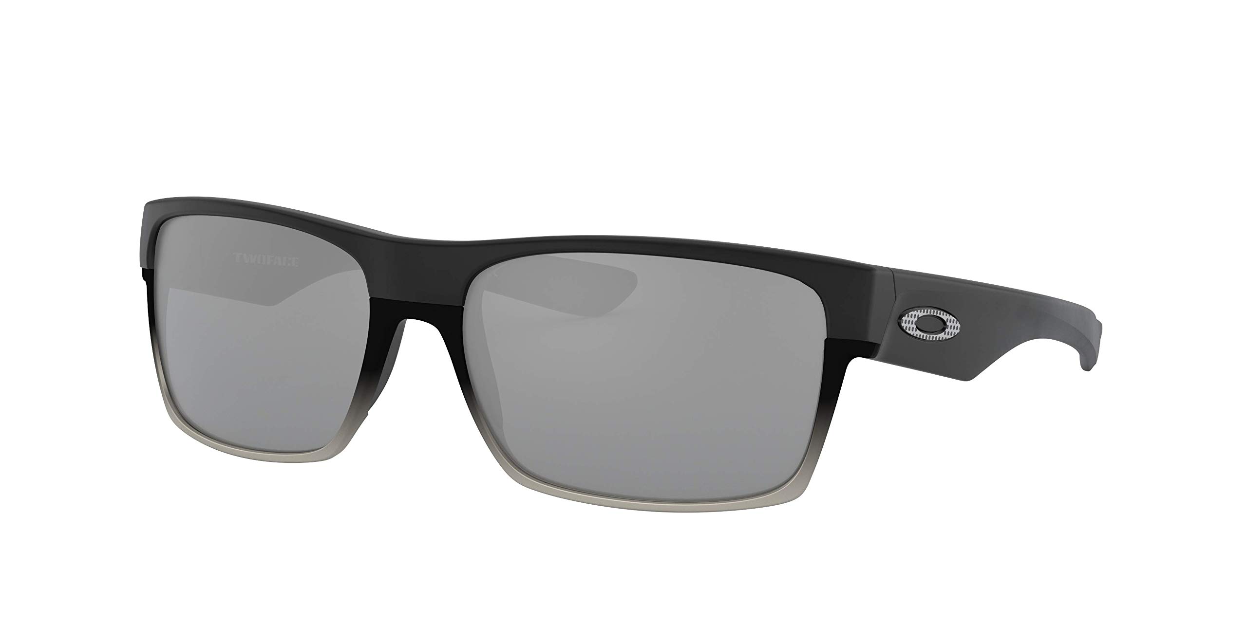 Oakley Men's OO9189 TwoFace Square Sunglasses, Matte Black/Chrome Iridium, 60 mm