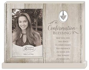 cathedral art abbey gift (abbey & ca gift) 9.5"x7.5" confirmation blessing boxed standing frame w/dove charm