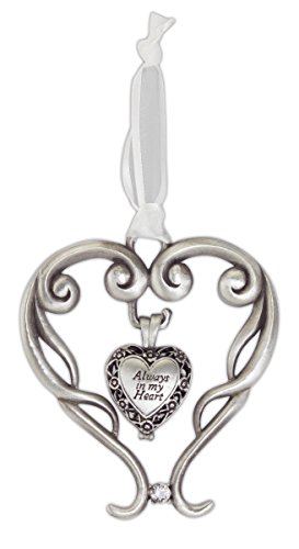 Cathedral Art in Loving Memory Heart Ornament with Locket