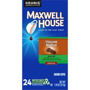 Maxwell House Decaf Coffee Single Serve K Cups, 24 Count