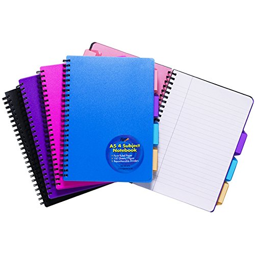 Tiger Stationery Ring Bound Subject Notebooks (A5) (Assorted)