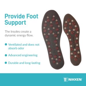 Nikken Kenko mStrides® Insoles 20201 Women Shoe Sizes 5 to 9 - Pair -Cut to Fit - Magnetic Technology