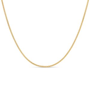 kezef 18k 2mm gold plated 925 sterling silver necklace chains italian curb figaro singapore popcorn 14"-42" gold necklace chain sterling silver necklace for women mens necklace chain