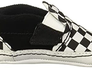 Vans Infant Checker Slip-On Black/True White Crib Size 3