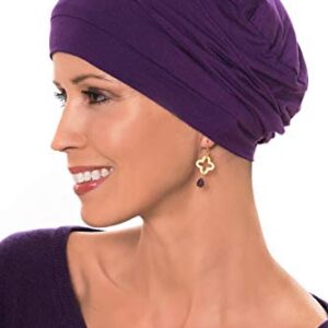 Comfort Cap-Caps for Women with Chemo Cancer Hair Loss Luxury Bamboo - Black