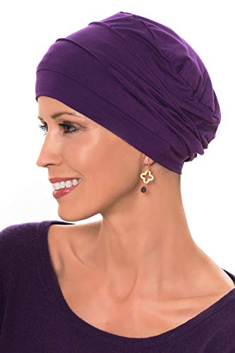 Comfort Cap-Caps for Women with Chemo Cancer Hair Loss Luxury Bamboo - Black