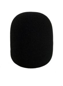 tetra-teknica essentials series xlws-1p extra large microphone windscreen for blue yeti, mxl, audio technica, and other large usb microphones, color black