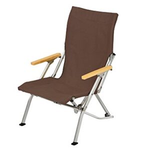 Snow Peak Beach Chair, Collapsible Camping Chair for Campsite, Beach Patio