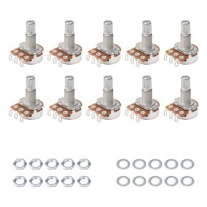 guitar potentiometer audio pots a500k ohm replacement for electric guitar pack of 10