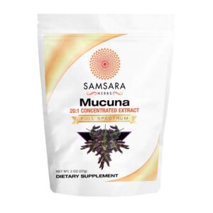 Samsara Herbs Mucuna Pruriens (2oz/57g) - Powder Extract from Velvet Beans