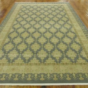 Unique Loom Edinburgh Collection Area Rug-Zinnia, 10 ft 6 in x 16 ft 5 in, Blue/Beige