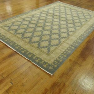 Unique Loom Edinburgh Collection Area Rug-Zinnia, 10 ft 6 in x 16 ft 5 in, Blue/Beige