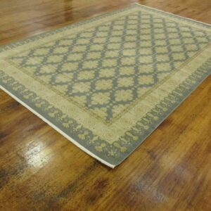 Unique Loom Edinburgh Collection Area Rug-Zinnia, 10 ft 6 in x 16 ft 5 in, Blue/Beige