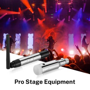 Donner DMX512 Wireless DMX Controller Wireless DMX Dfi 2.4G 7 Receivers with Built-in Battery & Light Dome & 1 Transmitter for LED Stage Disco Party Bar Lighting, Stage Lighting Control 8PCS