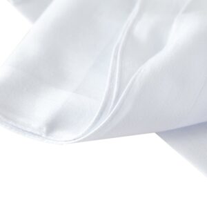 RDS HANKYTEX Men's Handkerchiefs,100% Soft Cotton,White Hankie Pack of 12 Pieces