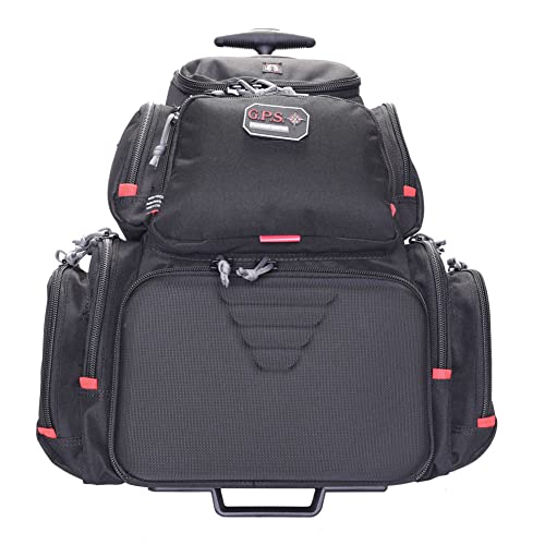 G5 Outdoors G.P.S. GPS-1711ROBP Rolling Handgunner Backpack, Black, Small