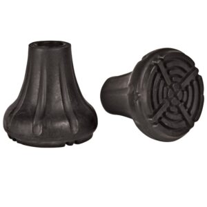 yukon charlie's trekking pole accessory, flat rubber tip, includes 2 tips