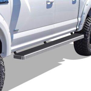 APS Running Boards 6 inches Compatible with Ford F150 2015-2024 SuperCrew Cab & F150 Lightning 2022-2024 & F-250 F-350 Super Duty 2017-2024 Crew Cab (Nerf Bars Side Steps Side Bars)