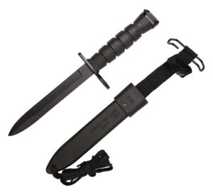 wartech h-16m m7 bayonet knife with sheath, 13",metal