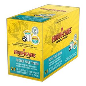 hurricane coffee, coconut fudge typhoon, 24 count