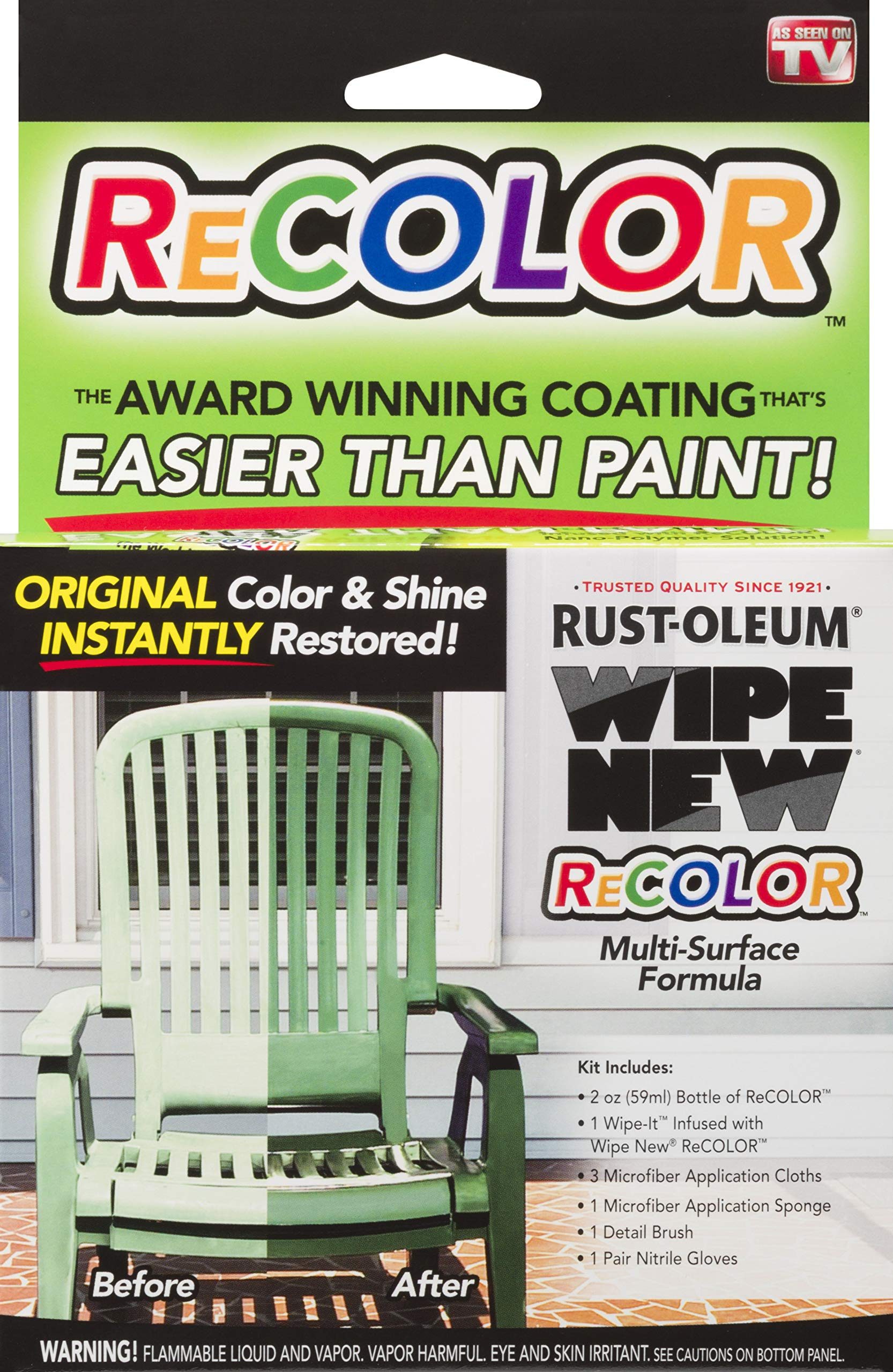 Rust-Oleum, Wipe New Multi-Surface Formula ReCOLOR Kit, 60mL