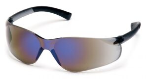 pyramex s2575s ztek safety glasses blue mirror with blue mirror lens (12 pair)