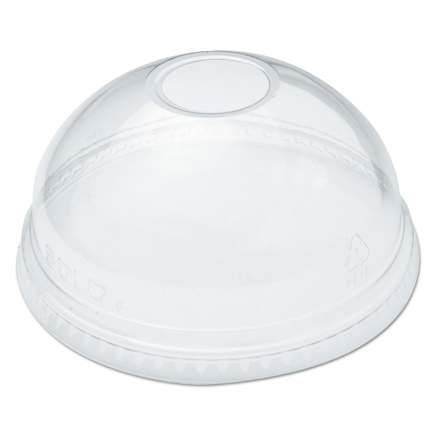 DART DLR626PK Ultra Clear Dome Cold Cup Lids f/16-24 oz Cups, PET, 100/Pack