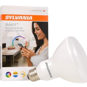 SYLVANIA SMART+ ZigBee Full Color and Tunable White BR30 LED Bulb, Works with SmartThings, Wink, and Amazon Echo Plus, Hub Needed for Amazon Alexa and Google Assistant, 1 pack