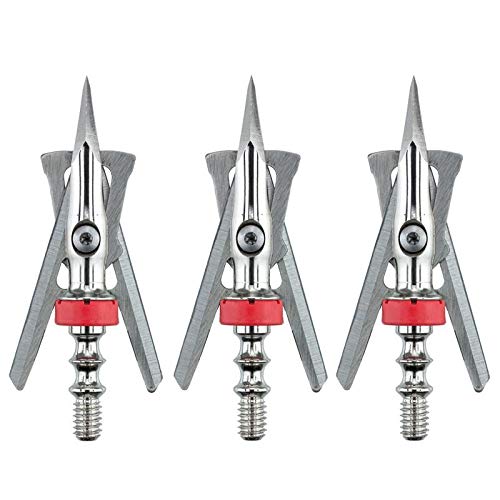 RAGE Hypodermic Crossbow Broadhead, 100g, Multi (39600),silver