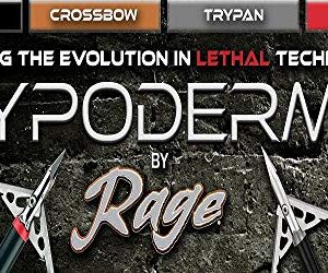 RAGE Hypodermic Crossbow Broadhead, 100g, Multi (39600),silver