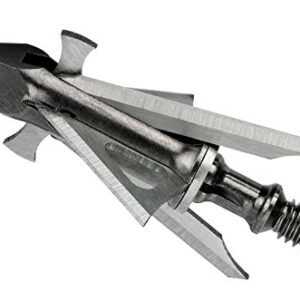 Muzzy Trocar HB Hybrid 4 Blade Broadhead, Silver