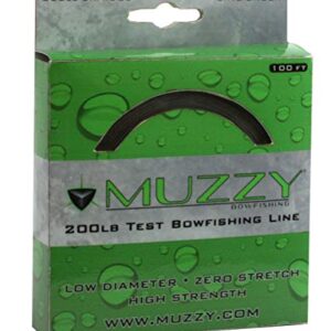 Muzzy 1078 Bow Fishing Line Lime Green 200 Braided 100' Spool