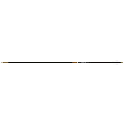 Gold Tip Pierce Platinum Arrow with 2" Fusion X Vanes (6 Pack), Black, 400