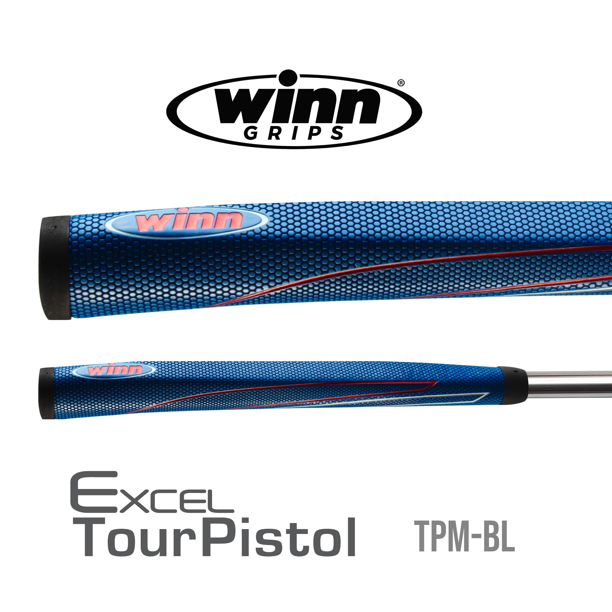 Winn 2016 Tour Pistol Blue Golf Putter Grip (