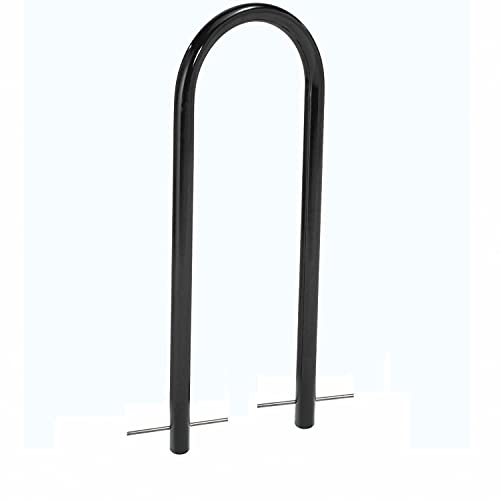 Global Industrial U-Rack Bike Rack, Black, Below Ground Mount, 2-Bike Capacity