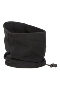 mountain warehouse windproof neck gaiter - warm winter neck warmer black