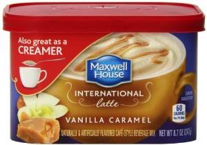 Maxwell House International Cafe 4-Can Variety Bundle includes 1-Can Cafe Francais, 7.6 oz + 1-Can French Vanilla, 4 oz + 1-Can Vanilla Caramel, 8.7 oz + 1-Can Cafe Vienna, 9 oz